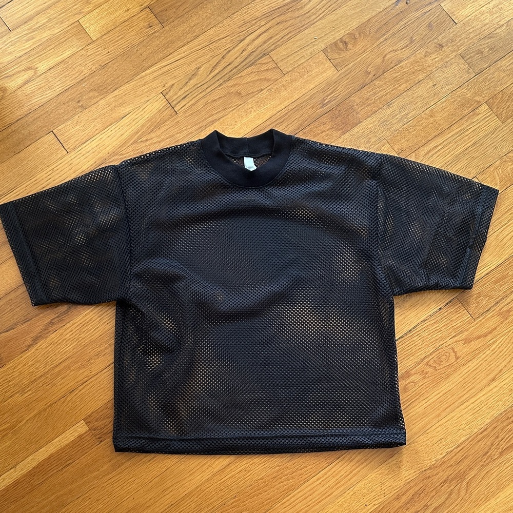 Black Mesh jersey NWOT - LA Apparel